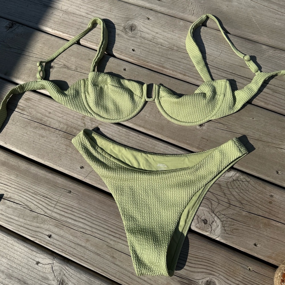 Monday Swimwear Light Green Bikini